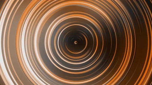 Abstract Hypnotic Rings Circular Motion Background