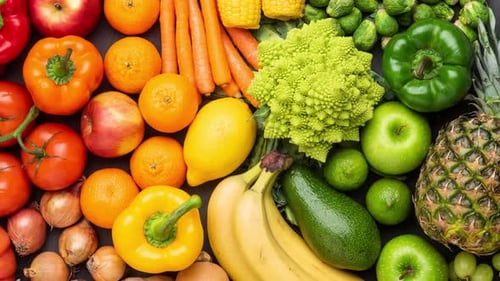 Healthy Eating Ingredients Fresh Vegetables Fruits and Superfood Nutrition Diet Vegan Food