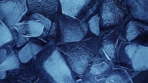 Blue Ice Crystal Close Up