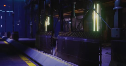 Futuristic Industrial Technology Background Animation