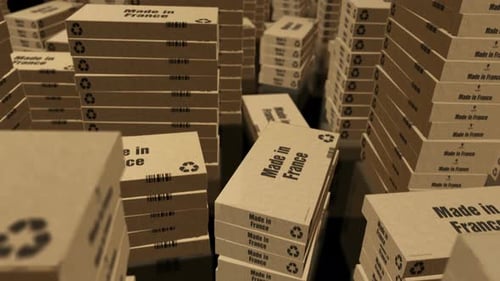 Made in France box pack production loop