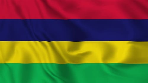 Realistic Waving Flag Loop Background