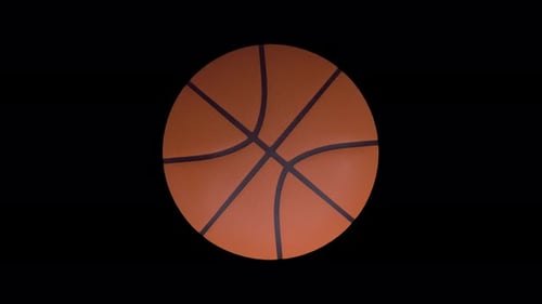 Basketball Ball with Alpha Channel Basketball 3D Animation of Spinning Ball 3D Rendering