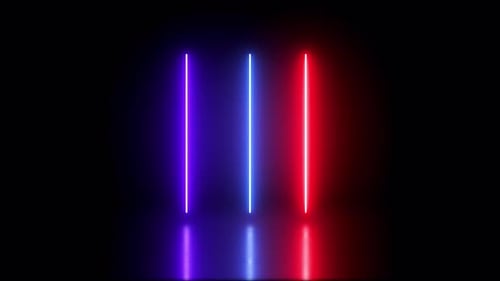 Glowing Light Bar Animation Loop Background V1