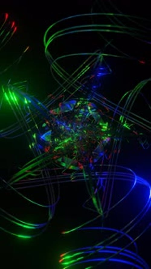 Vertical Video Colorful Pulsating Futuristic Psychedelic Hypnotic VJ Seamless Loop Background
