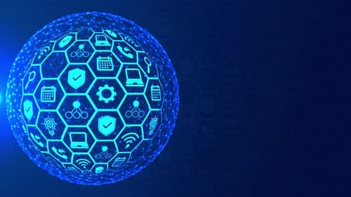 Concepto de marketing digital Hud Hologram