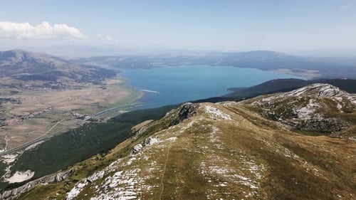 wonderful mountains and a big lake