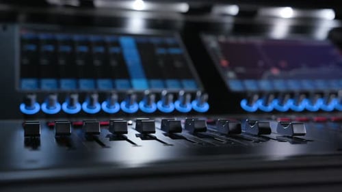 Electric Machine on Table for Working of Sound Designer or Club Dj