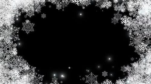 Christmas Snow Frame