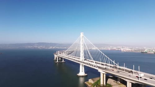 San Francisco Bay Bridge, Kalifornien — Atemberaubende Luftaufnahmen