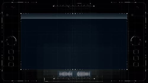 Futuristic Digital HUD Interface Element Reveal