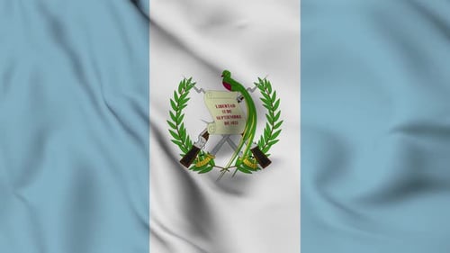 Drapeau agité du Guatemala