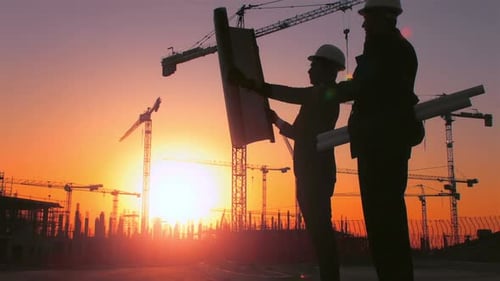 Steadicam von Skyline und Kränen mit asiatischem Konstruktion/ Ausführung/ Architekt/ Ingenieur