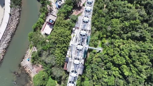Amazing Ferris Wheel At Balneario Camboriu In Santa Catarina Brazil.