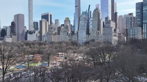 Central Park At Manhattan In New York United States.