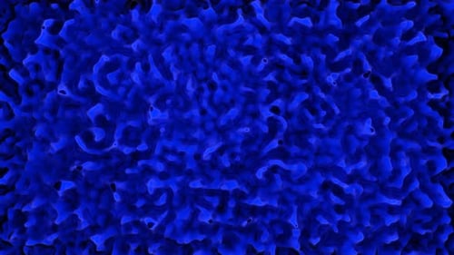 Abstract Blue Organic Fluid Loop Background