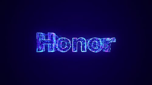 Digital Particle Text Reveal in Cyber Neon Style