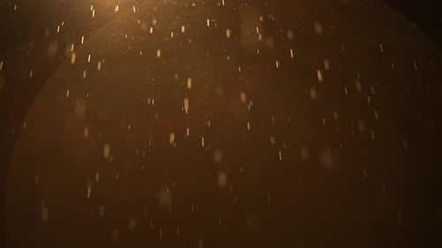 Goldene Staubpartikel schweben sanft im sanft beleuchteten Raum und schaffen eine faszinierende Atmosphäre