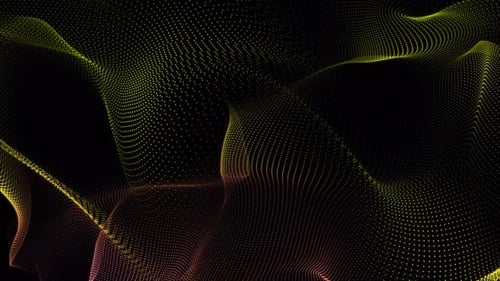 Dynamic Abstract Flowing Particle Wave Technology Background