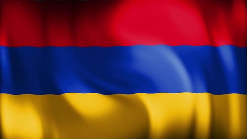 Animated Waving Flag of Armenia