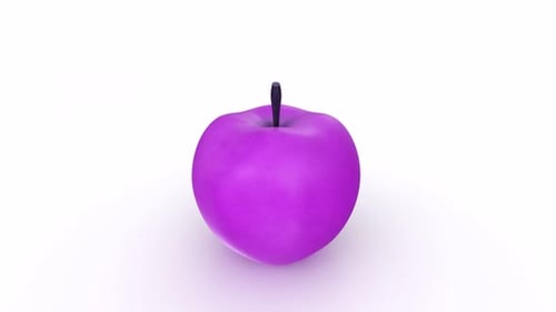 Apple 3d object rotating loop