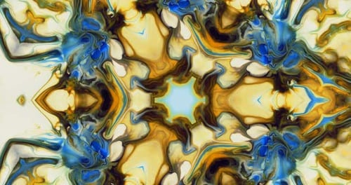 Swirling Kaleidoscopic Abstract Pattern