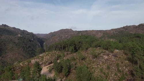 Beautiful Nature Landscape from National Park of Gerês in Portugal Aerial View 10