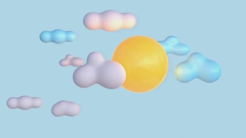 Sun shines through white clouds