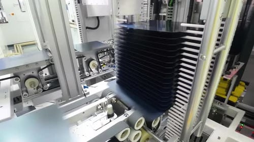 Factory Machine Assembling Robotic Components