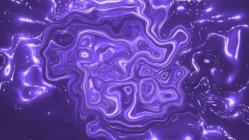 Abstract Neon Purple Fluid Swirl Background Loop