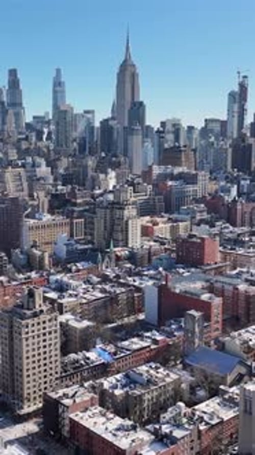 New York Skyline At Manhattan In New York United States.