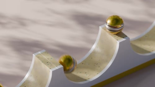 Slide Balls Loop 3D-Animation