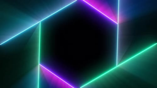 Abstrakte Linie Neonlicht