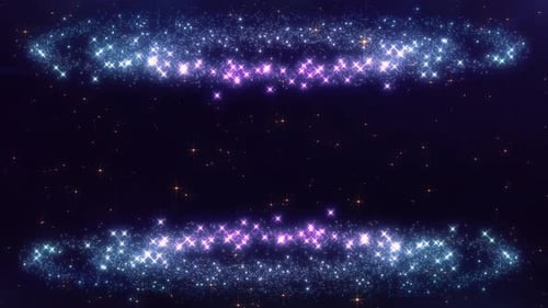 Luxurious glowing sparkling dust glittering dust particles