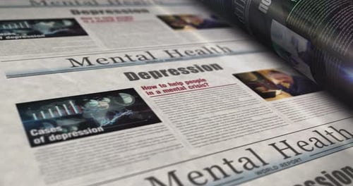 Depression newspaper printing press