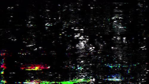 Digital Glitch Artifacts Overlay