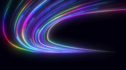 Data Transfer Speed Glowing Lines V22