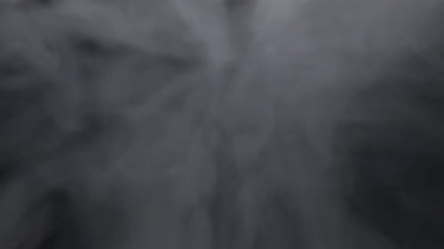 Dark Gray Smoke Slowly Moving Across the Screen