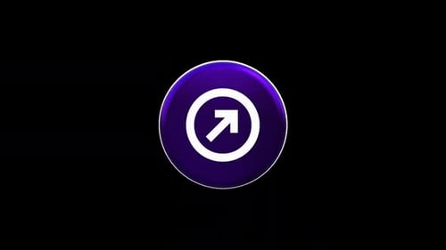 3D Spinning Arrow Icon Animation