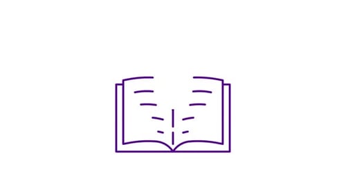 Line Art Book Animation with Lightbulb Idea Reveal