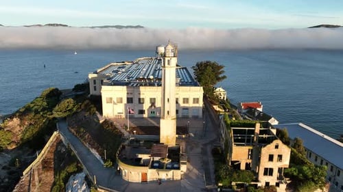L'île d'Alcatraz à San Francisco en Californie aux États-Unis.