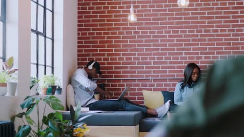 Creative, office and teamwork for web design and design on a tablet to share ideas in a creative