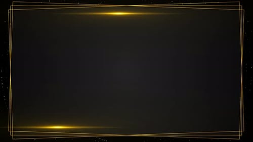 Abstract gold border wave frame Sparkling Celebration Frame golden glitter shiny stars and golden du