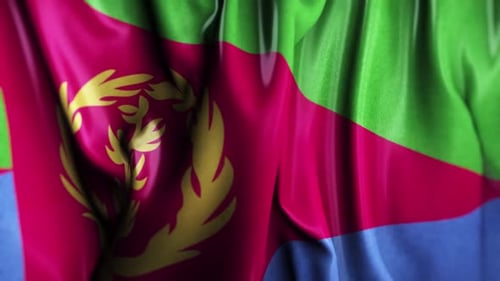 Realistic Waving National Flag Seamless Loop Background