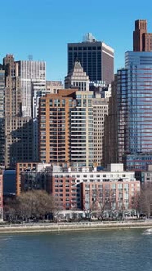 Downtown New York At Manhattan In New York United States.