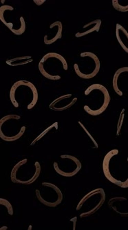 Falling 3D Lucky Horseshoes Loop Pattern