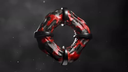 3D Rendering of Cloth Shapes Floating