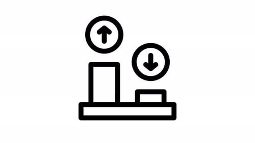 growth line icon animation