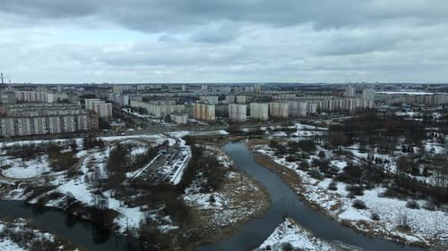 Panoramablick auf die Stadt Minsk