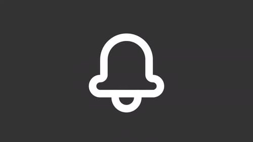 Animated Bell White Line Ui Icons